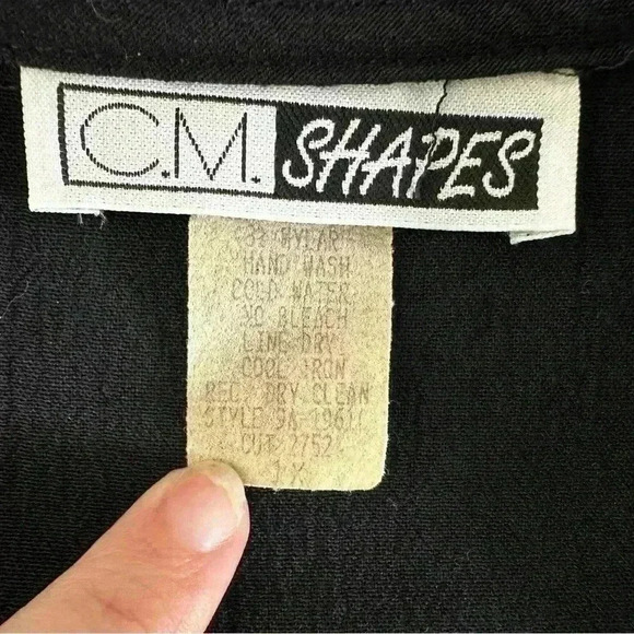 Vintage metallic abstract rainbow top size 1X - Picture 6 of 8